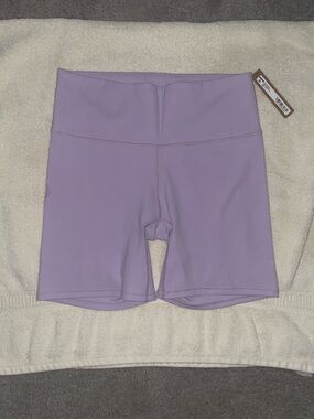 Skims Women's High-Rise Fits Everybody Lavender Bike Shorts NWT Sz M